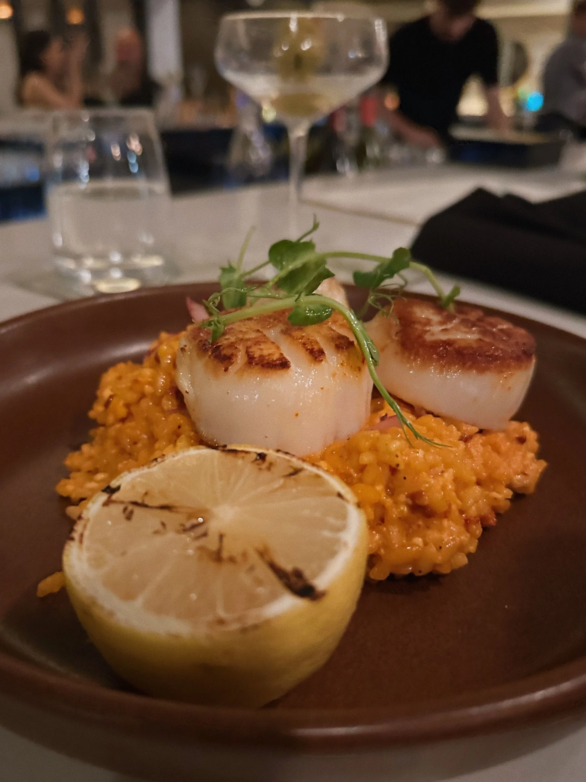 Scallops fine dining food photography